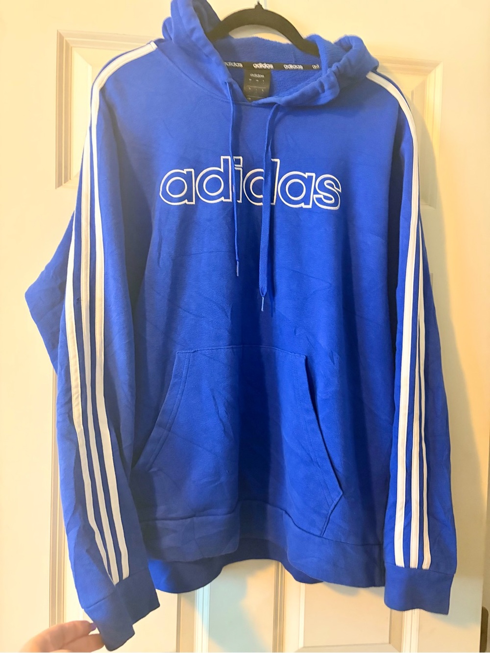 Adidas Classic Stripes Pullover Hoodie